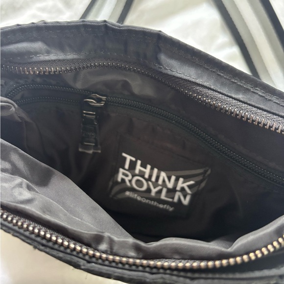 THINK ROYLN Black Crossbody Bag with Striped Strap - Picture 2 of 4